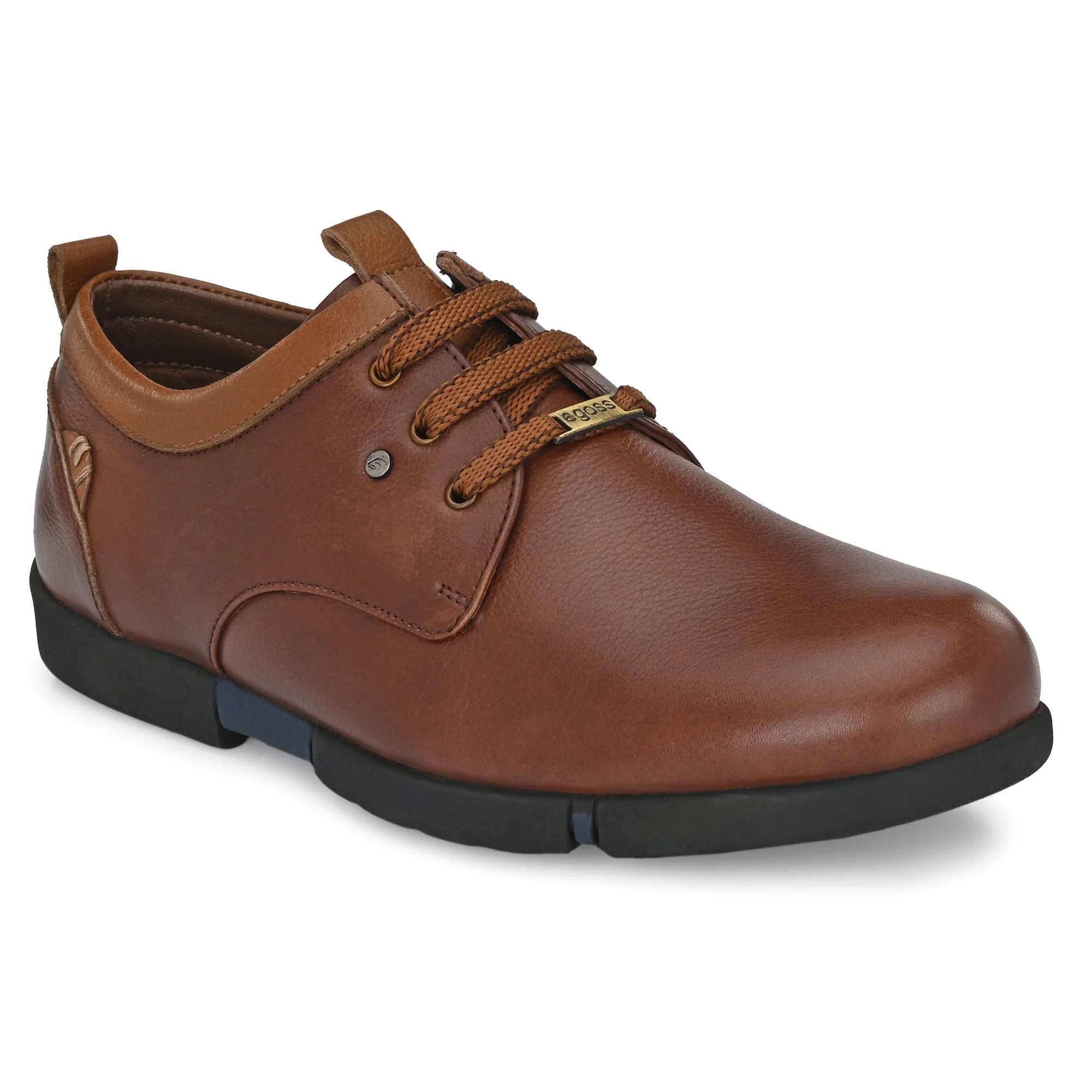Egoss Casual Leather Derby Shoes For Men - Image 4