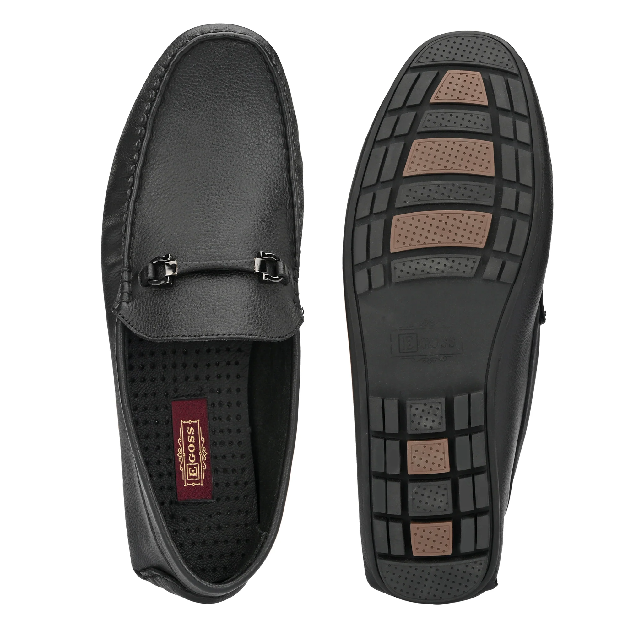 Egoss Leather Casual Loafers For Men - Image 13