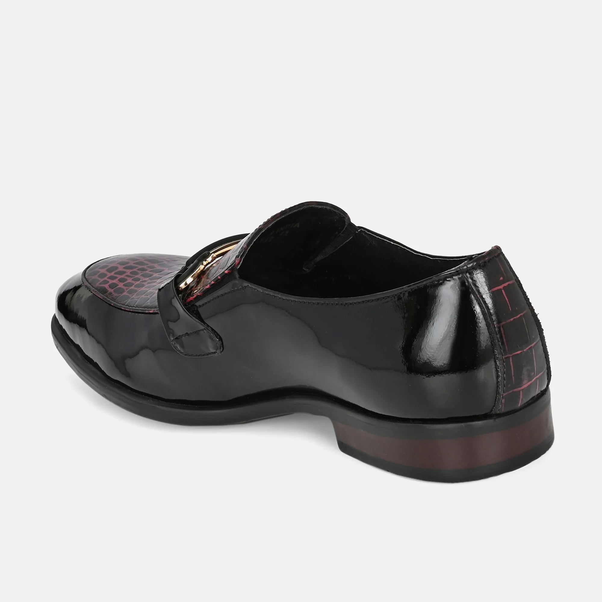 Colour Blocked Buckled Loafers by Lafattio - Image 5