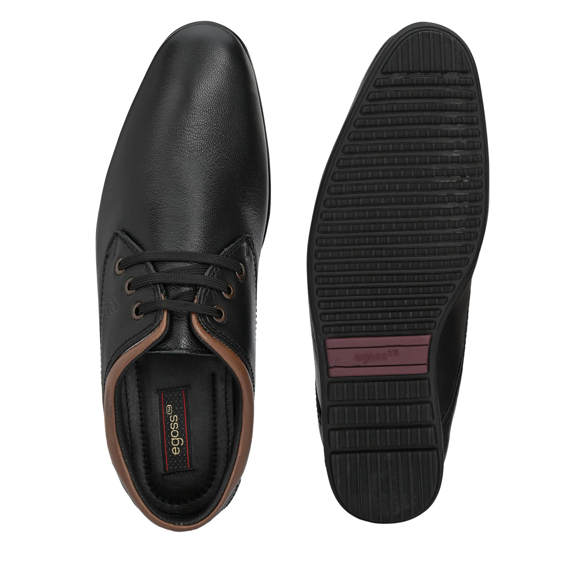 Egoss Casual Leather Derby Lace Up For Men - Image 14