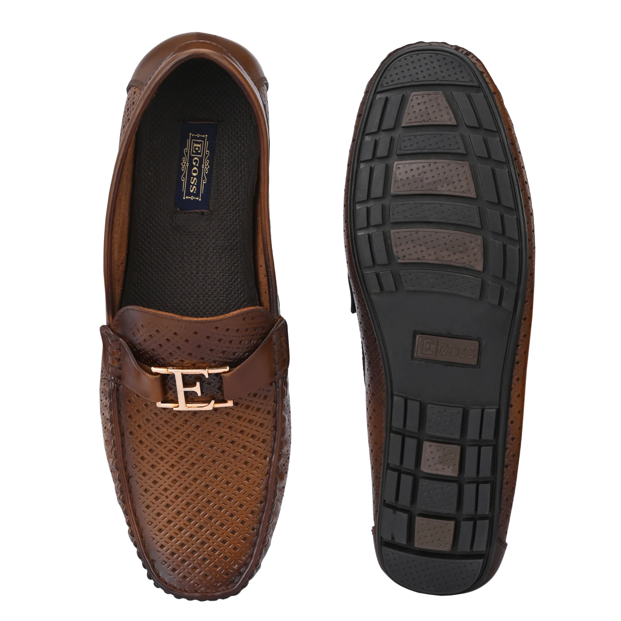 Egoss Buckled Casual Loafers For Men - Image 4