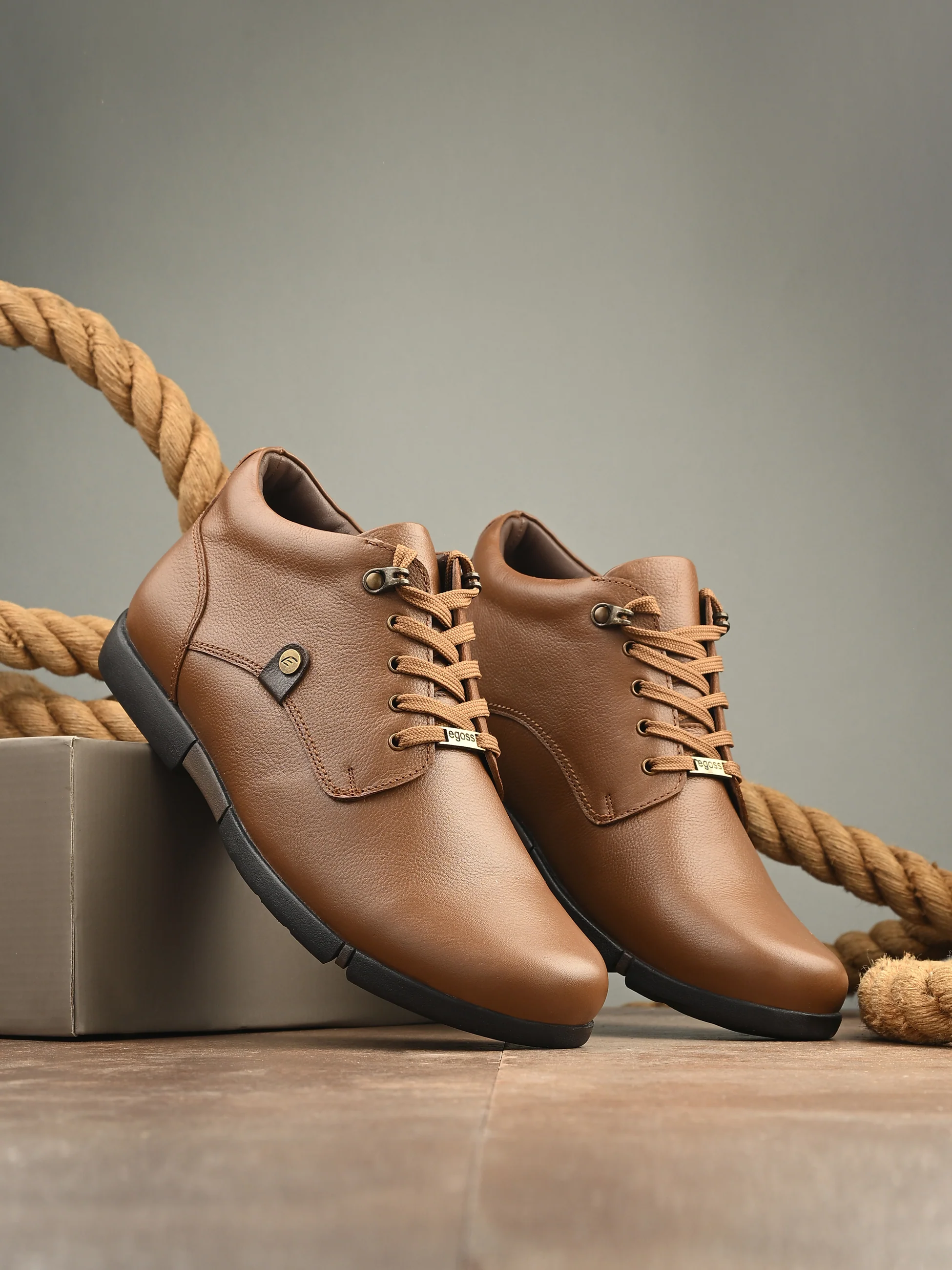 Egoss Casual Lace-Up Boots For Men - Image 8