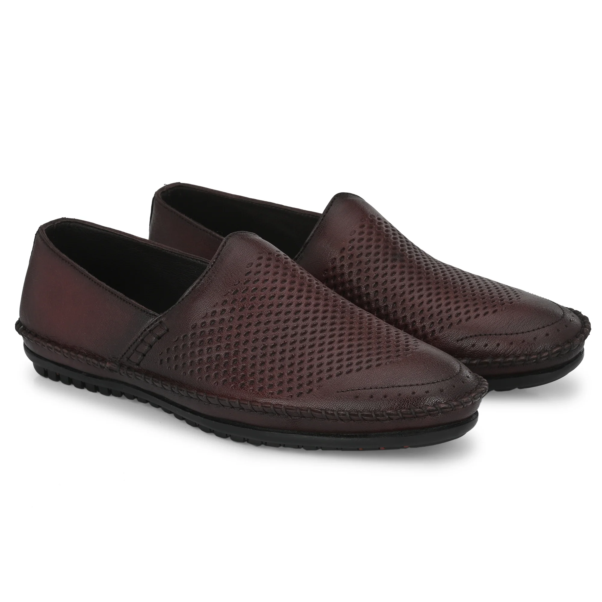 Egoss Leather Casual Slip On Shoes For Men - Image 15
