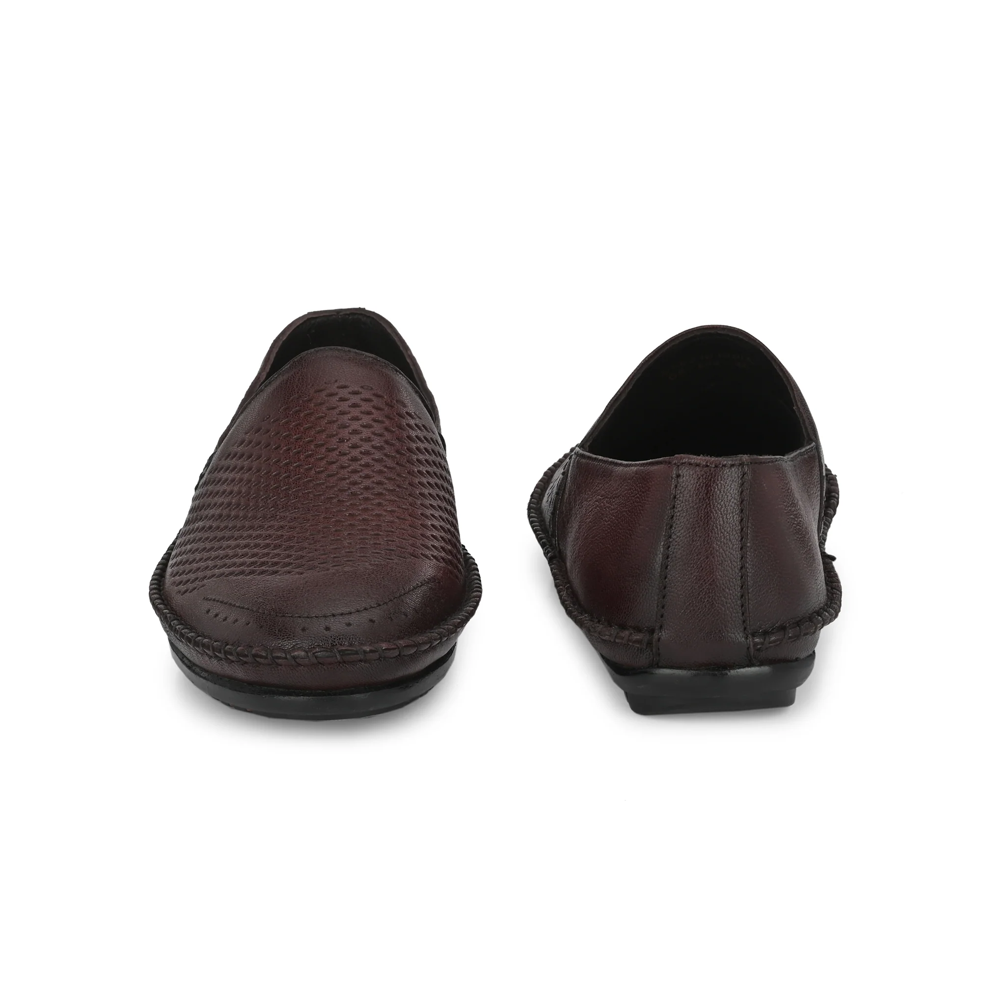 Egoss Leather Casual Slip On Shoes For Men - Image 18