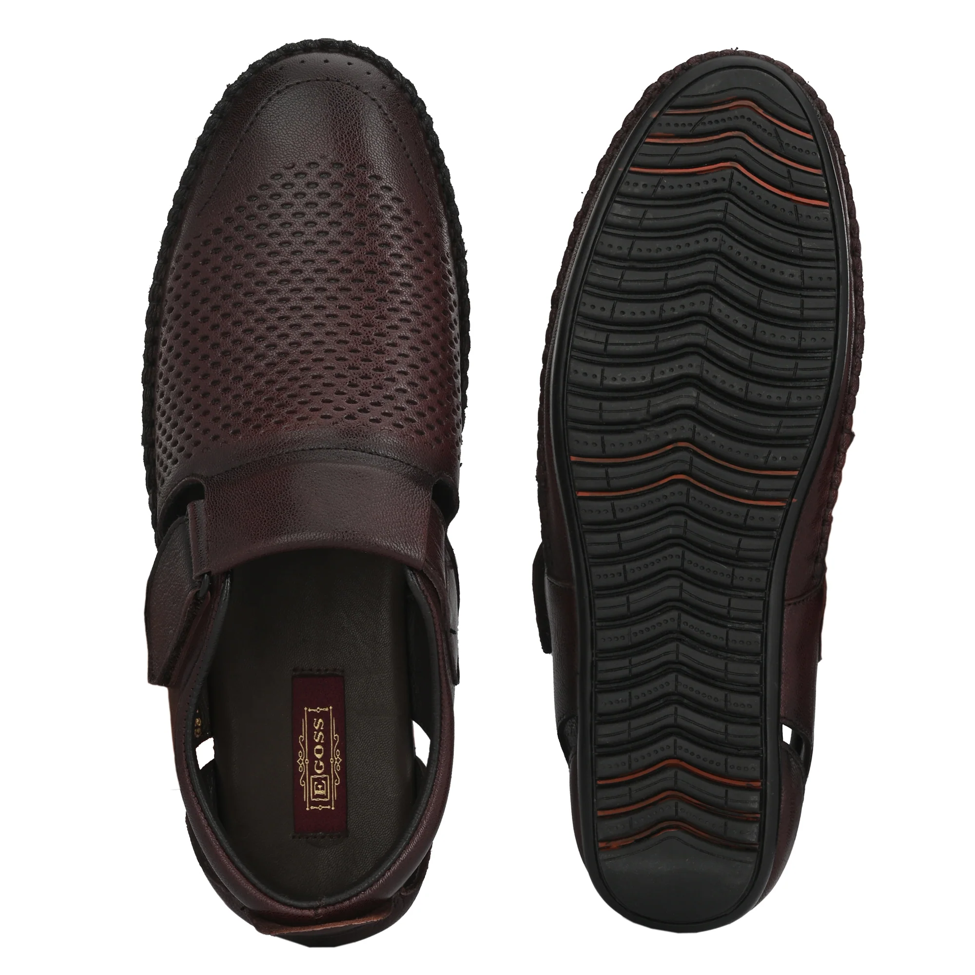 Egoss Leather Casual Slip On Shoes For Men - Image 12