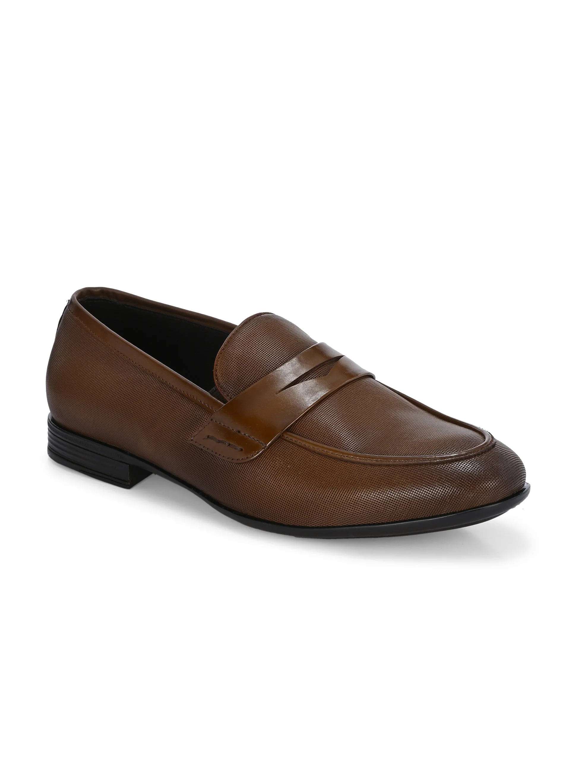 Nova Textured Penny Loafers by Aspeerio - Image 4