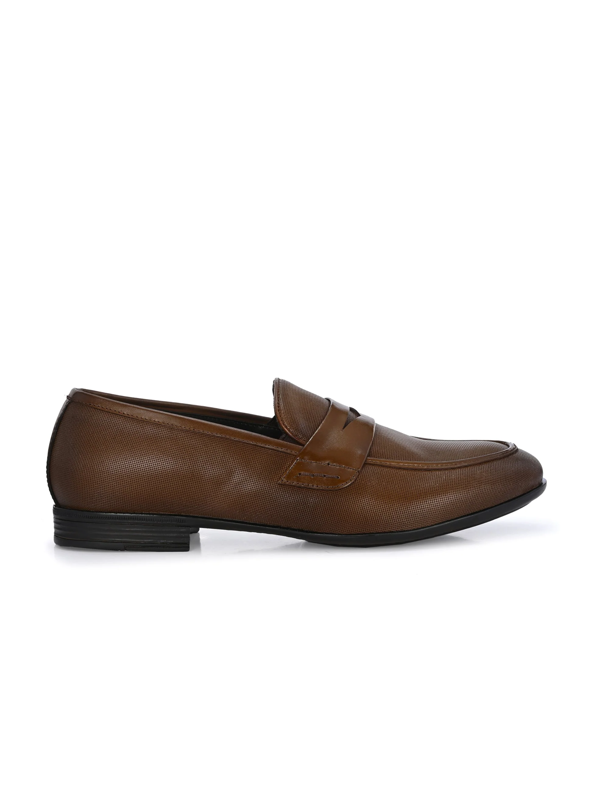 Nova Textured Penny Loafers by Aspeerio - Image 5