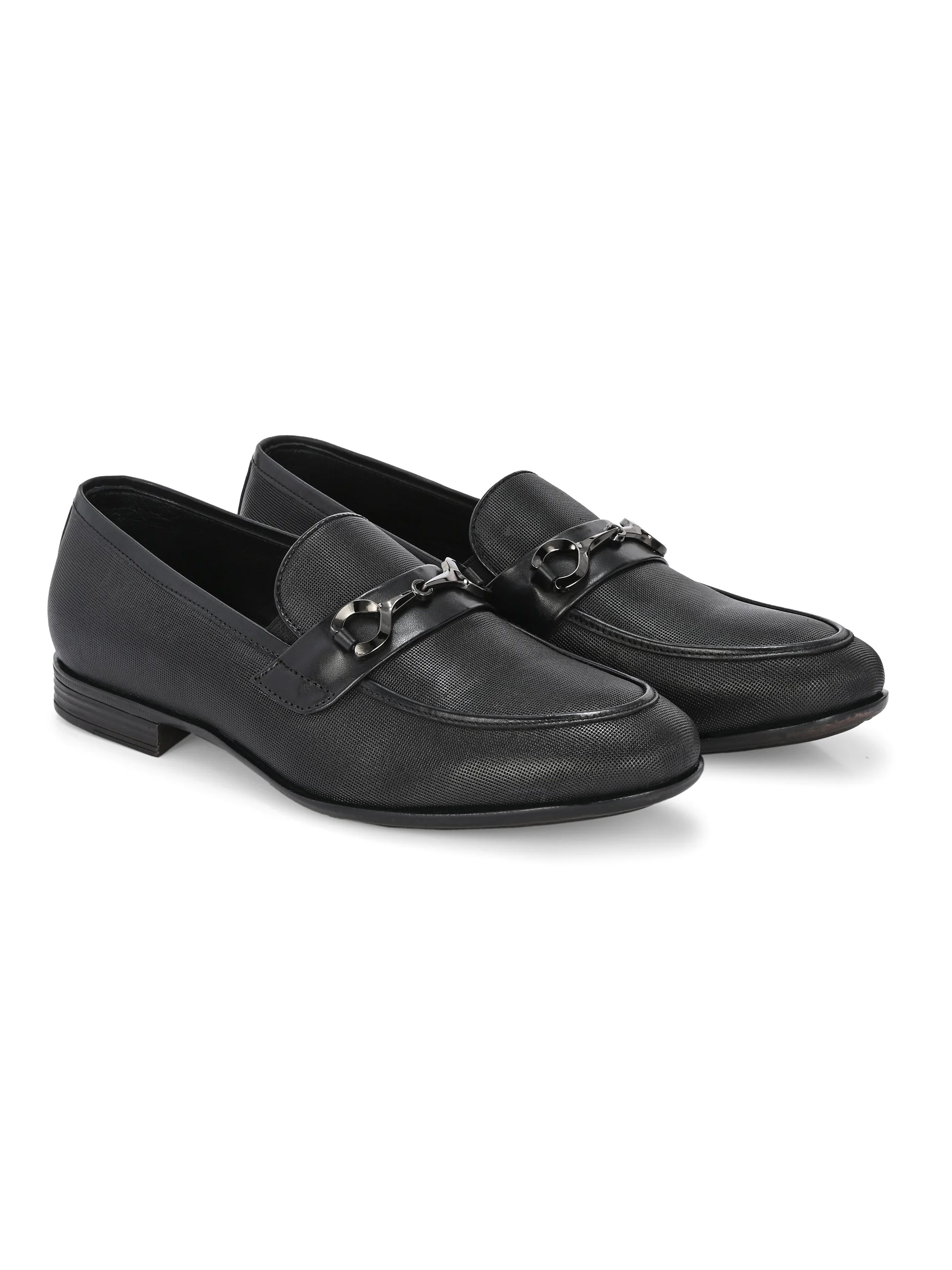 Nova Textured Buckled Loafers by Aspeerio - Image 4