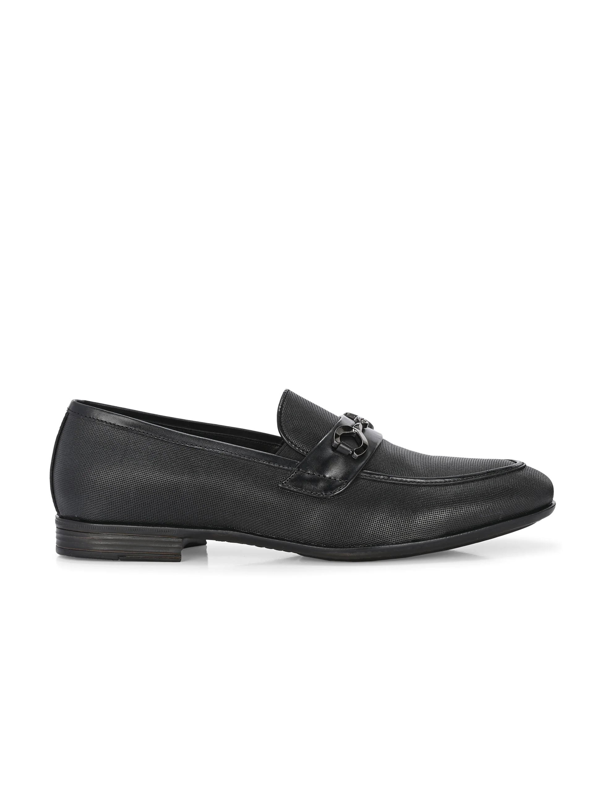Nova Textured Buckled Loafers by Aspeerio - Image 5