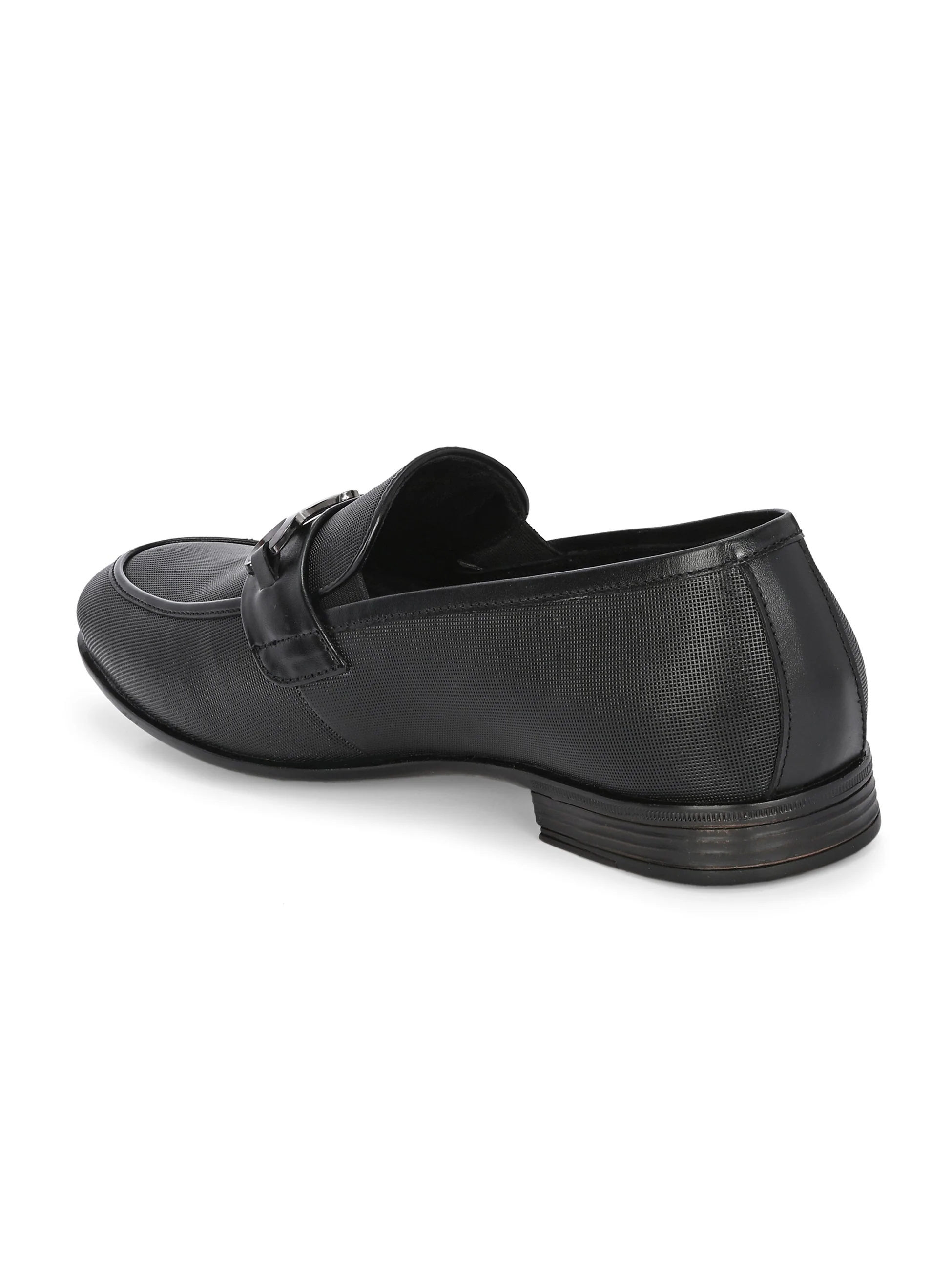 Nova Textured Buckled Loafers by Aspeerio - Image 6