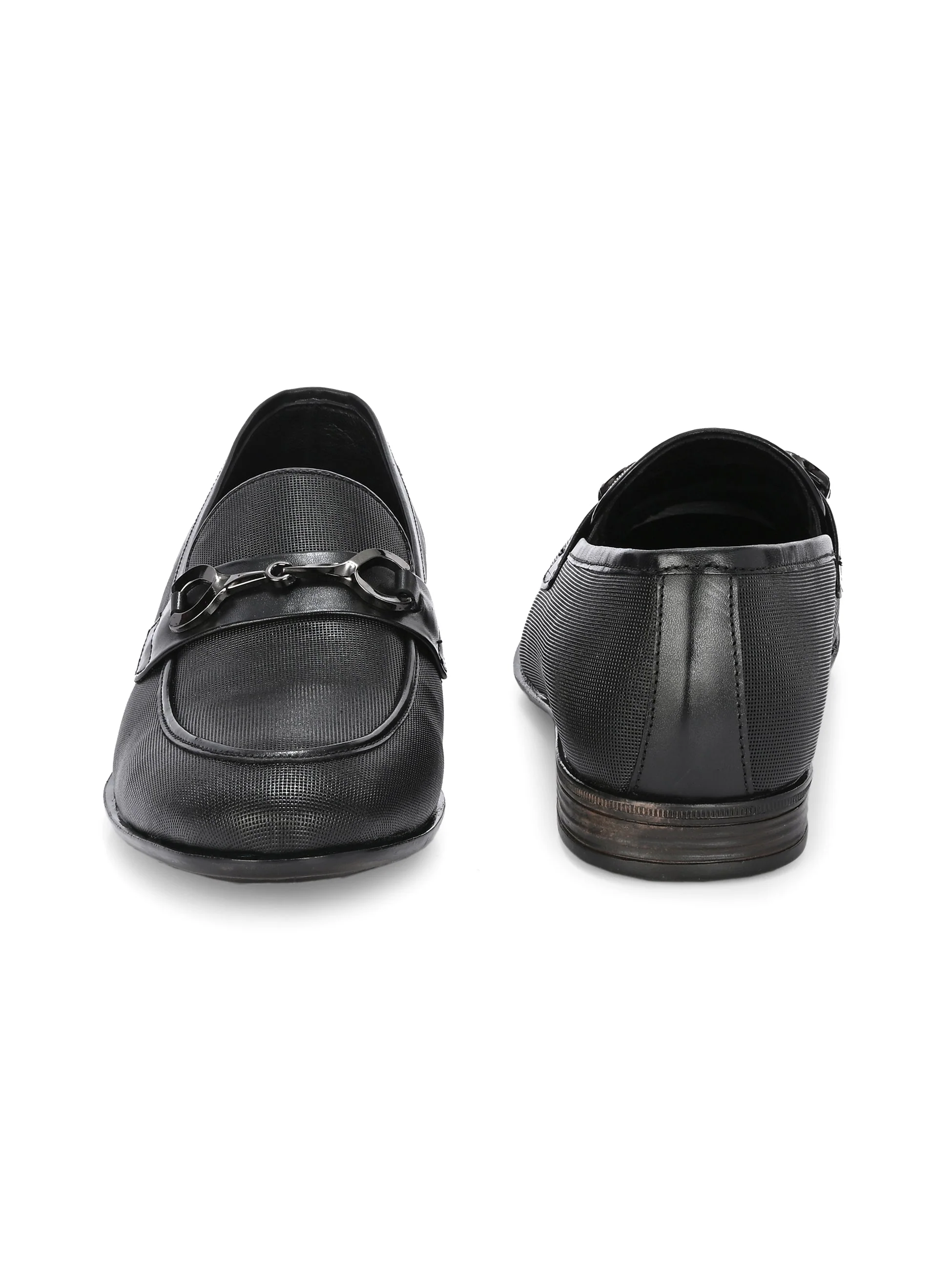 Nova Textured Buckled Loafers by Aspeerio - Image 7