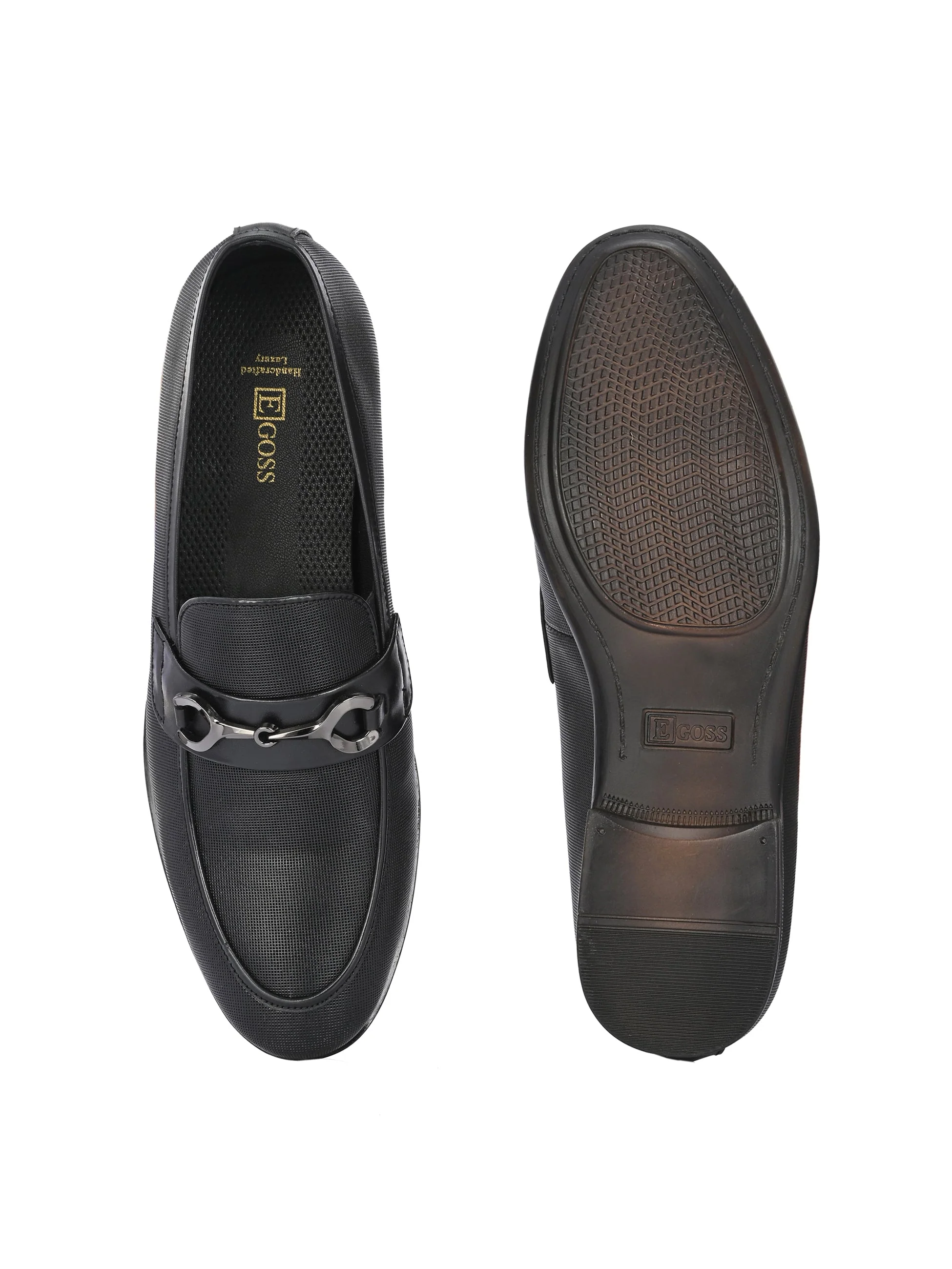 Nova Textured Buckled Loafers by Aspeerio - Image 8