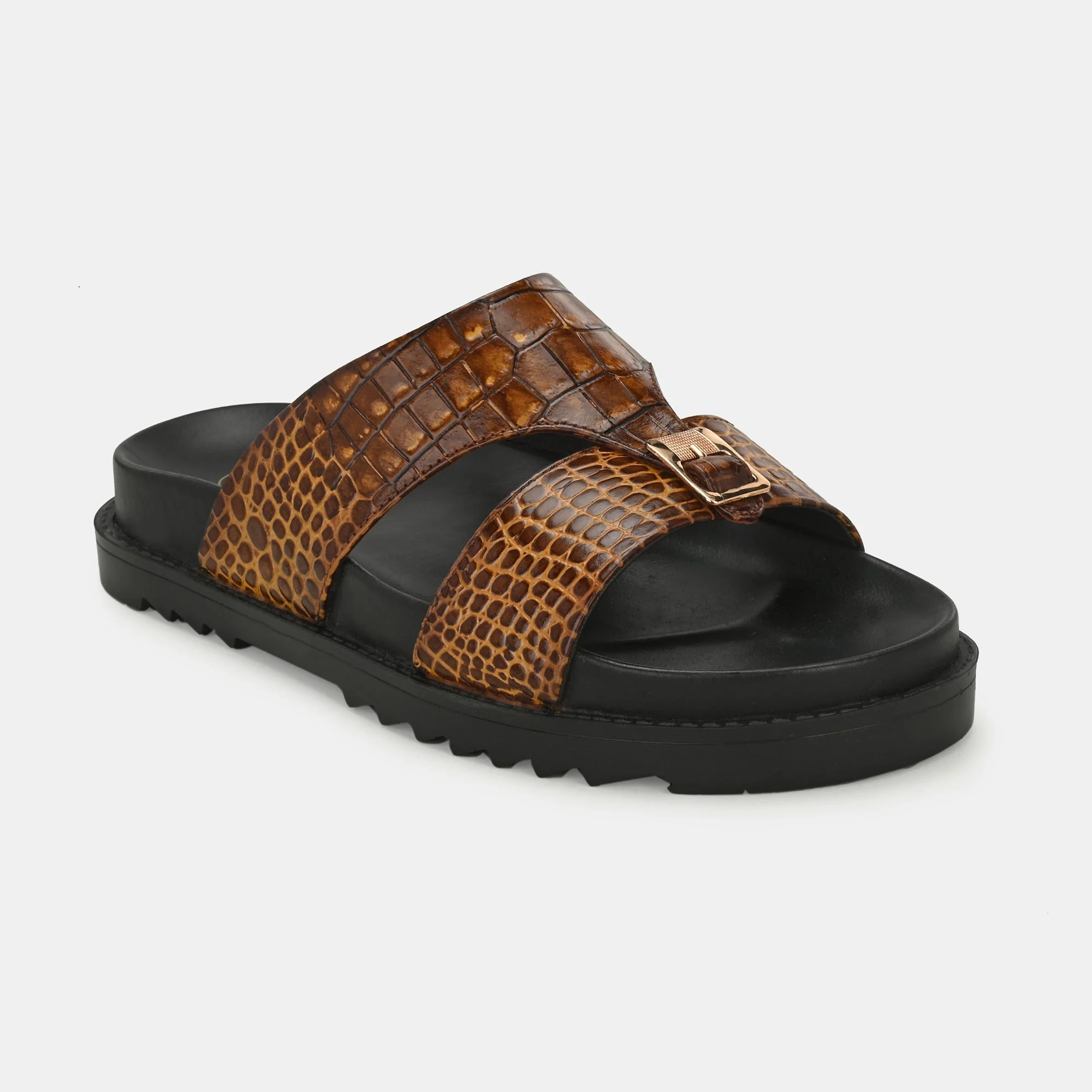 Tan Arba Slippers By Lafattio - Image 3
