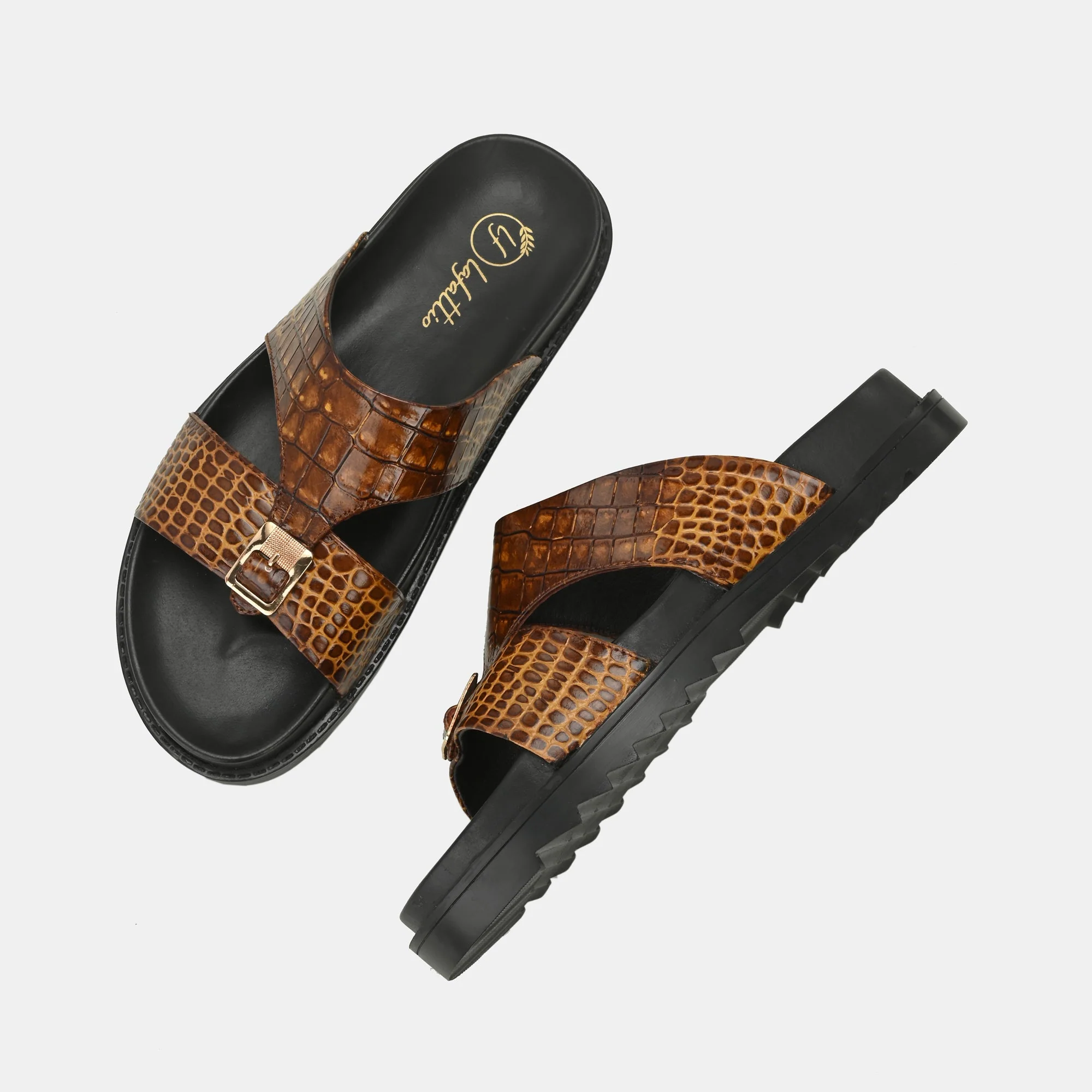 Tan Arba Slippers By Lafattio - Image 8